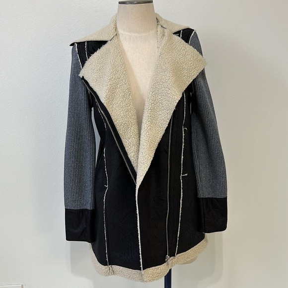 BDG Mixed Media Wool Sheep Cashmere Lining and Trim - S - Picture 2 of 13